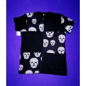 Playera Hombre Parches Calavera Azúcar