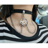 Choker Pentagrama Cadena