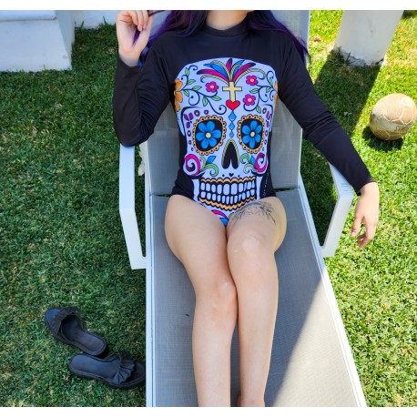 Traje de Baño M/L Calavera Azúcar