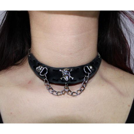 Choker Calavera Cadenas