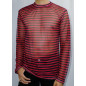 Playera M/L Mesh Rayas