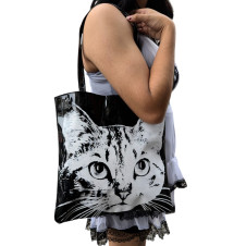 Bolso Tote Gato Sólido